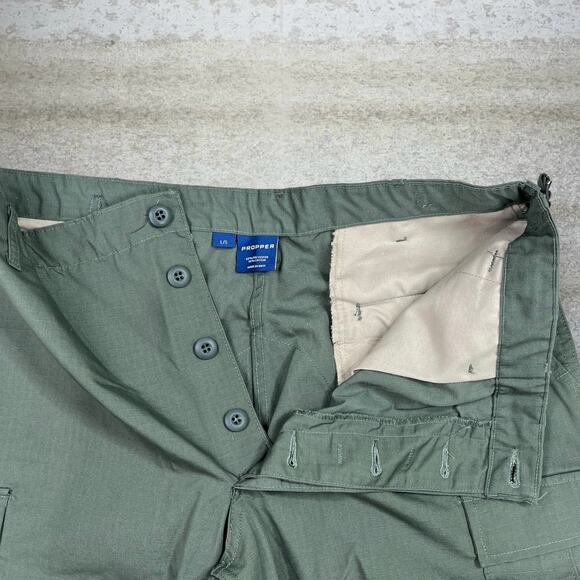Vintage Military Grade Green Double Knees Tactical Pants Propper Baggy Cargo 90s - Picture 4 of 4